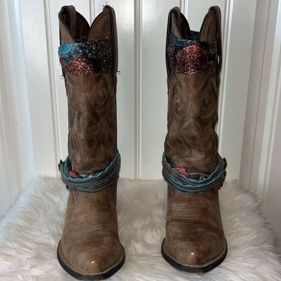 Durango Crush Accessorized cowgirl Boot boho western festival concert -size 7 - Picture 5 of 12